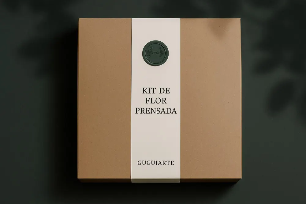 Caja del kit de flor prensada de Guguiarte